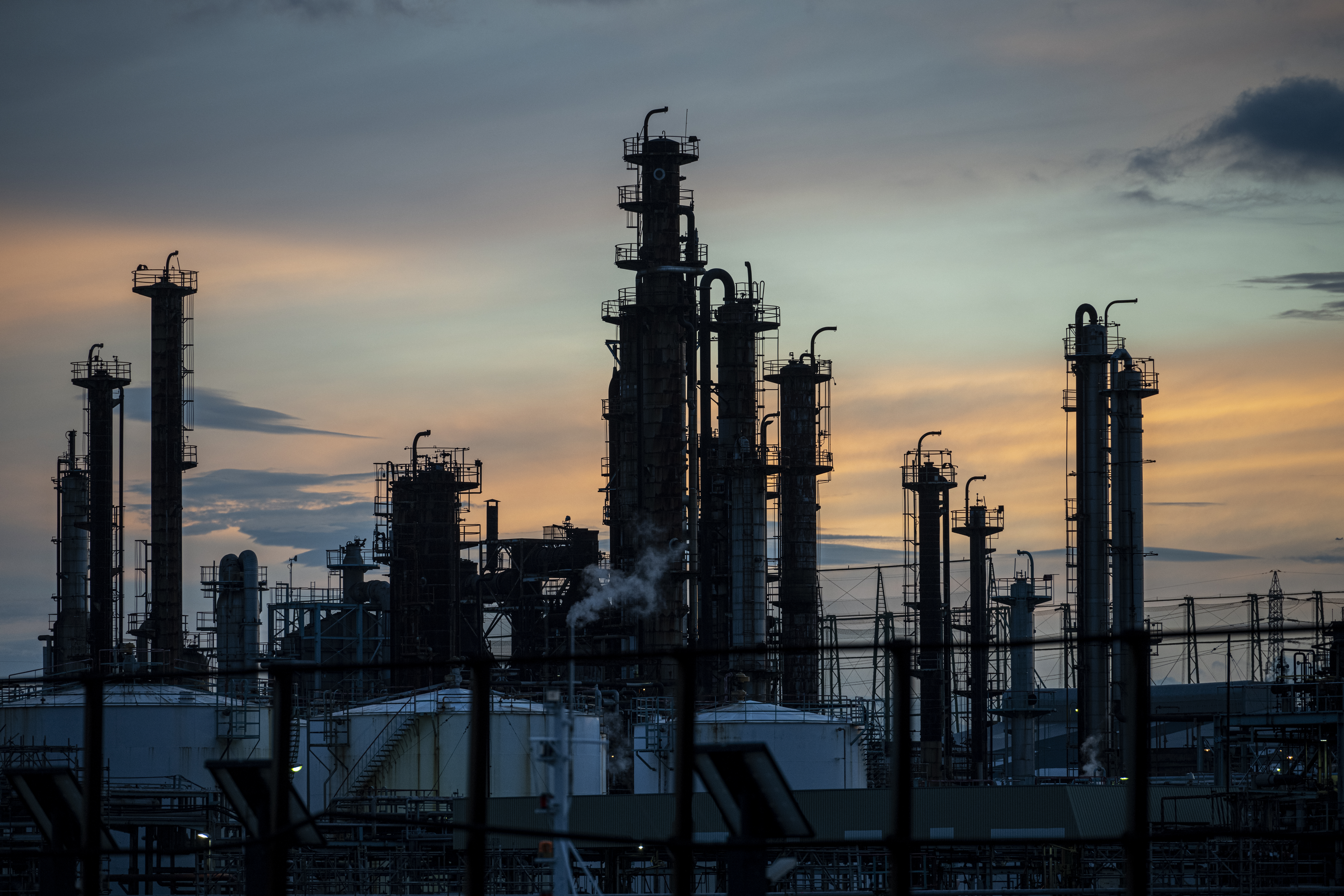 Oil refinery equipment and industrial facilities